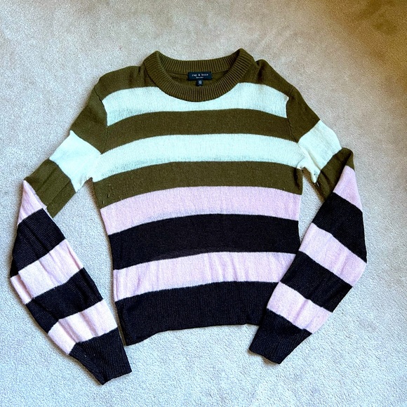 RAG & BONE color block striped sweater. - Picture 4 of 6